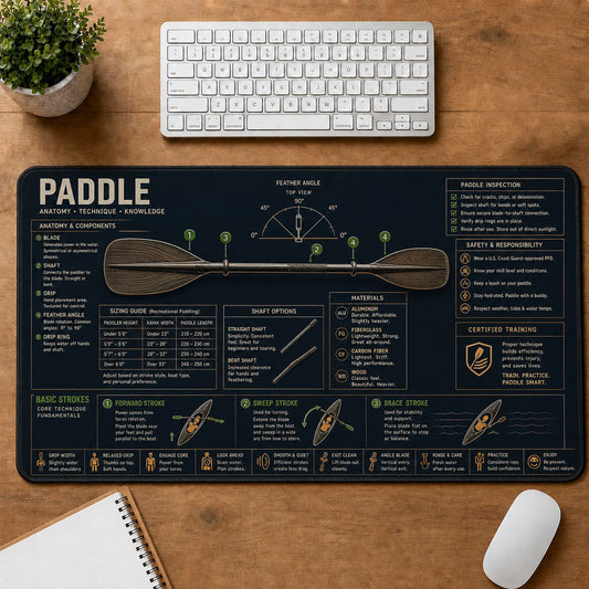 Kayak Paddle Desk Mat | 5To9Vibe
