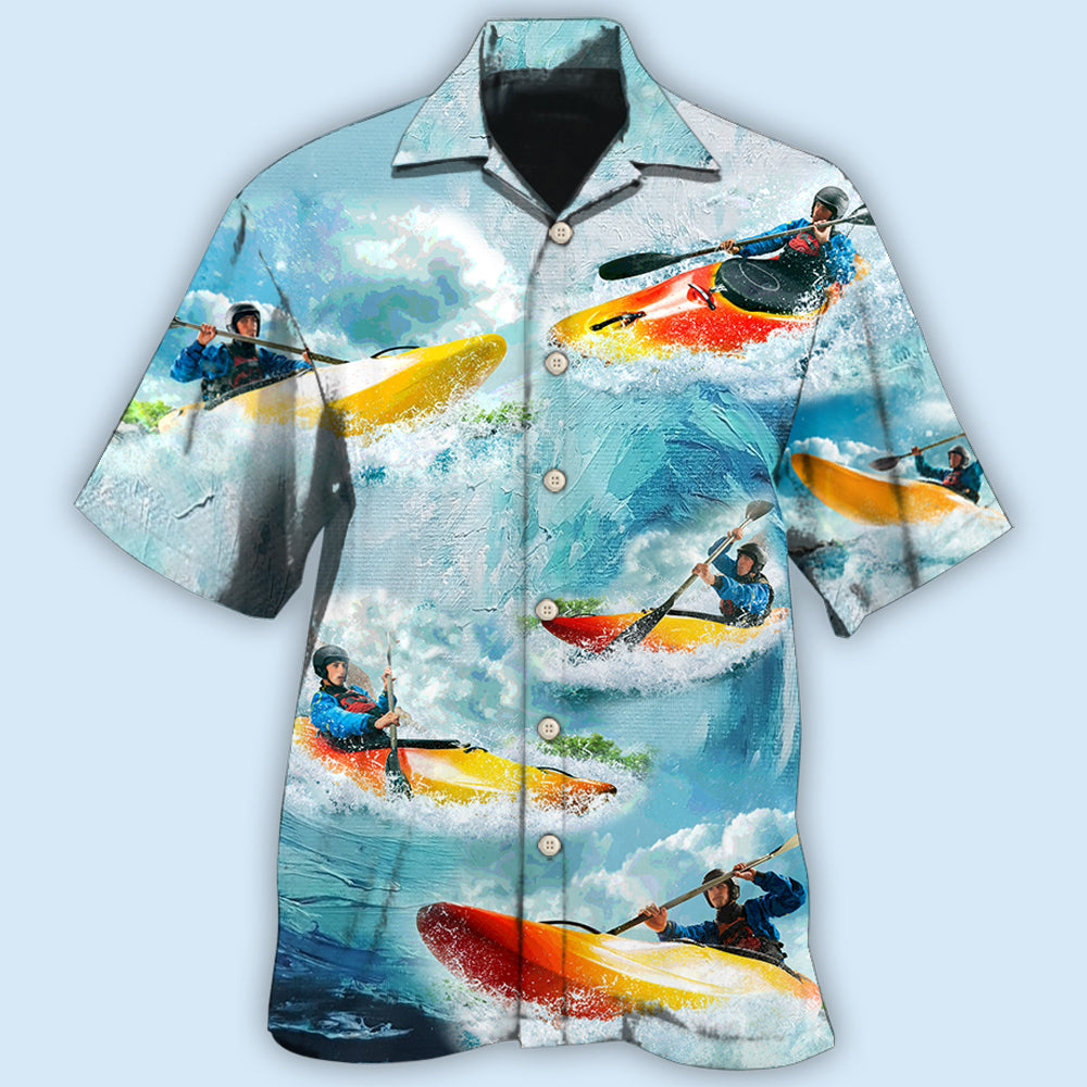 Kayaking Cool Colorful Style - Hawaiian Shirt 