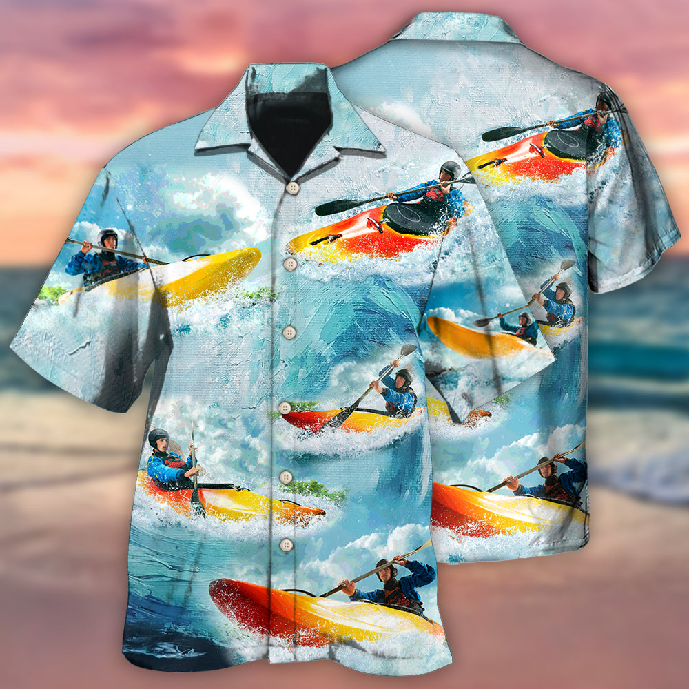 Kayaking Cool Colorful Style - Hawaiian Shirt 