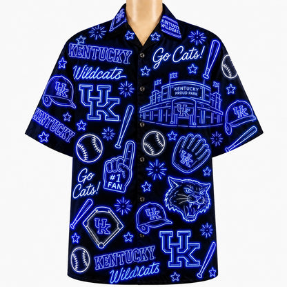 All Baseball College Teams Neon Viber Unisex Hawaiian Shirt For Men & Women