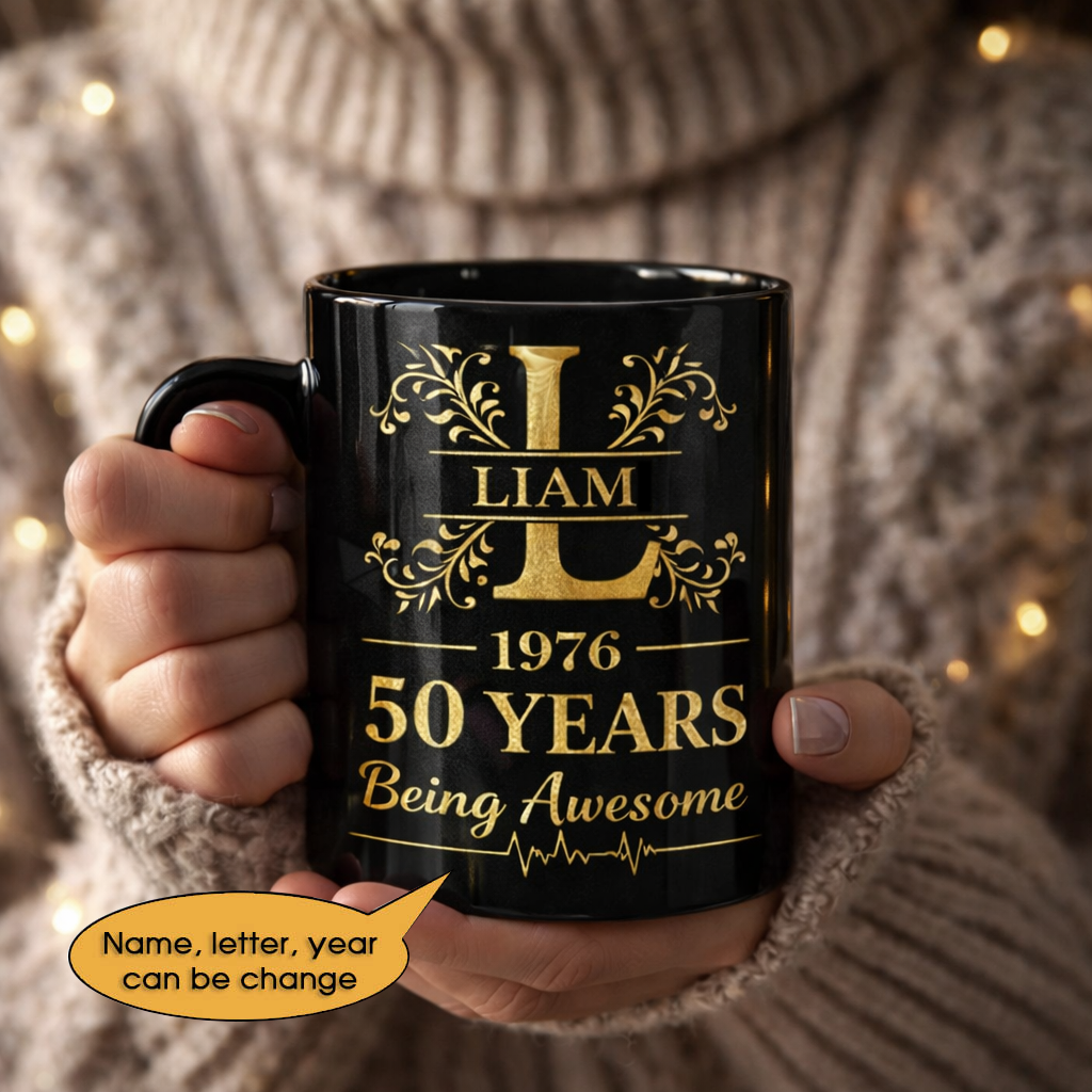 11oz Ceramic Mug Age personalized name, year, letter for birthday - 11oz Ceramic Mug Hot Sale