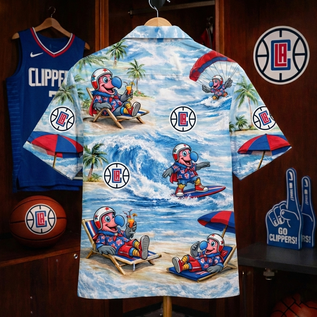 LAC Basketball Mascot Beach Viber Unisex Hawaiian Shirt For Men & Women