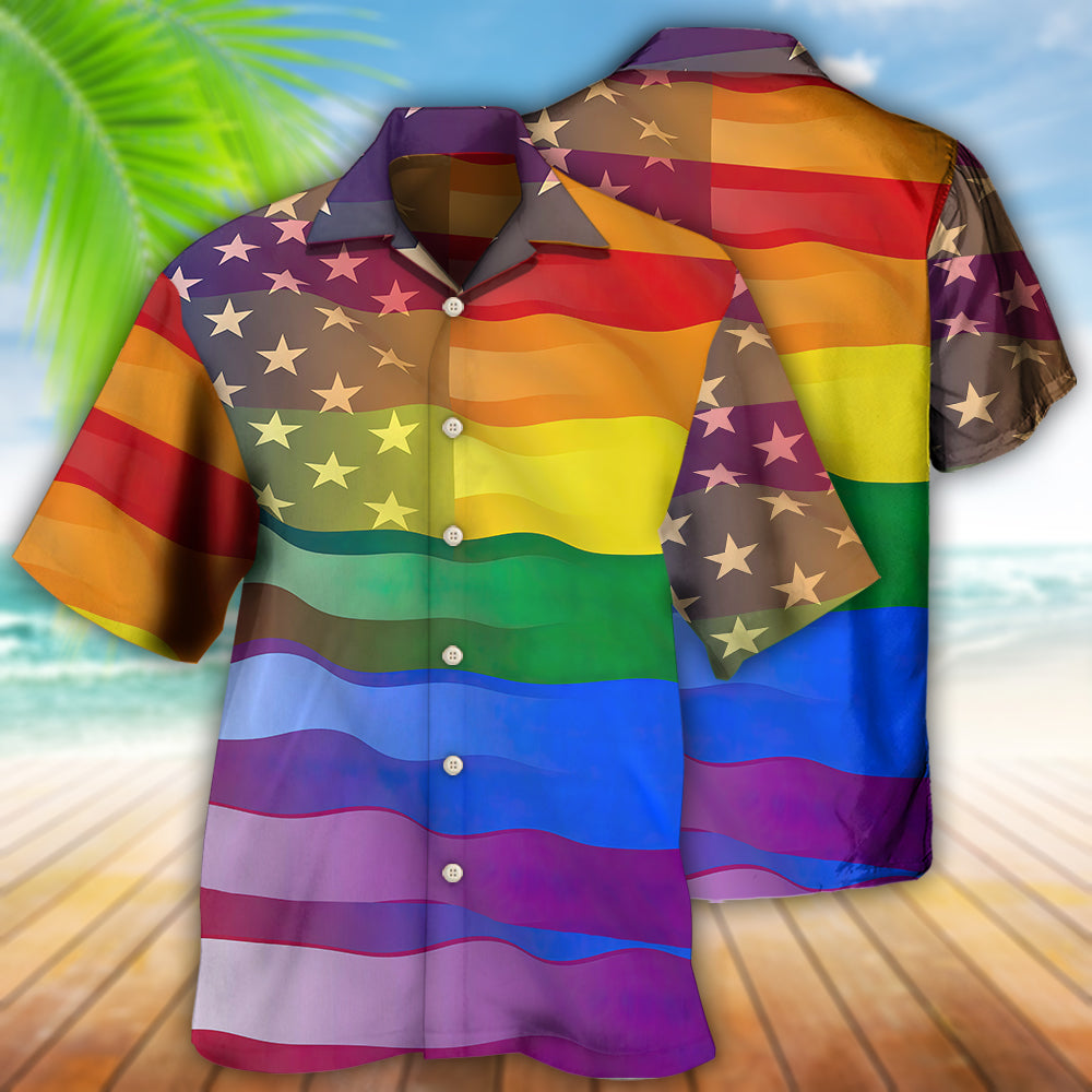 LGBT Love America Peace - Hawaiian Shirt 