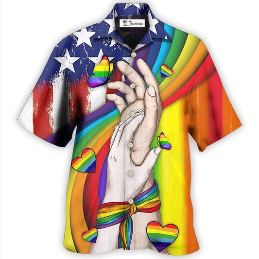 Hawaiian Shirt / Adults / S LGBT Hand Love Style - Hawaiian Shirt 