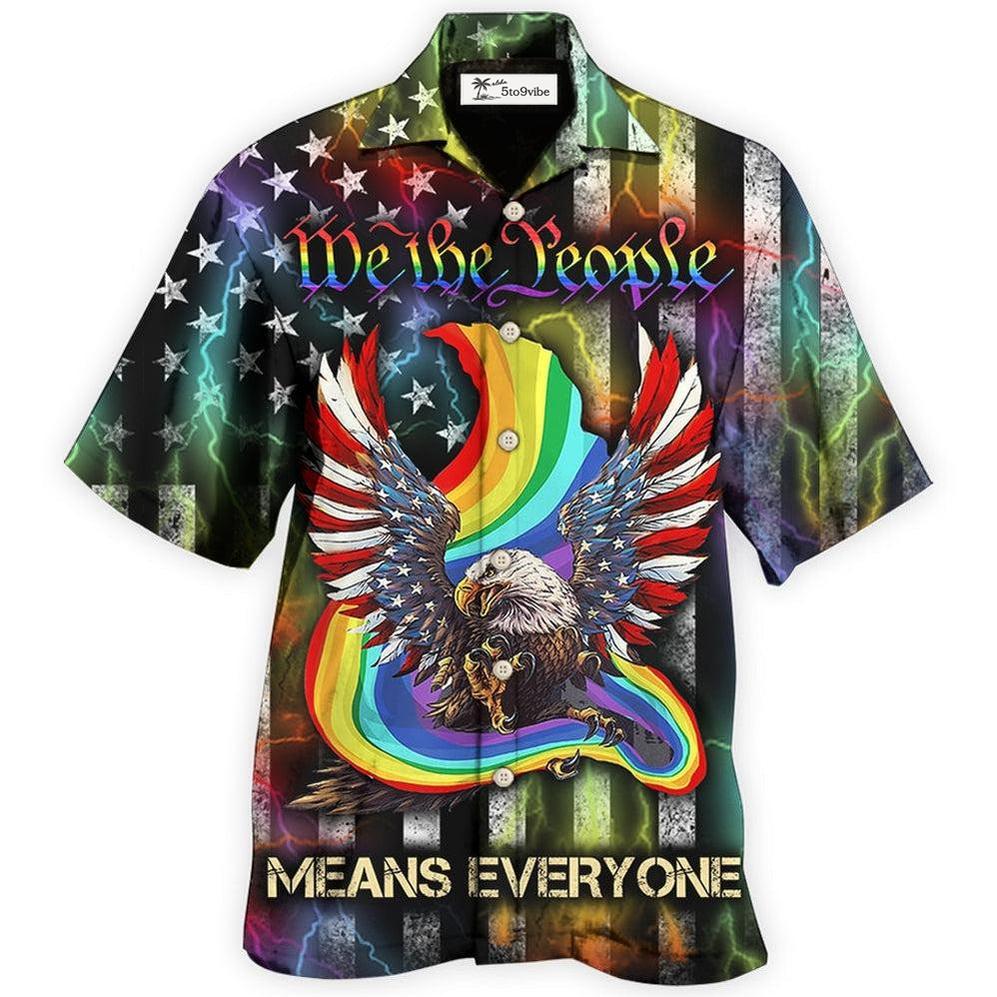 Hawaiian Shirt / Adults / S LGBT Eagle We The People Style - Hawaiian Shirt 