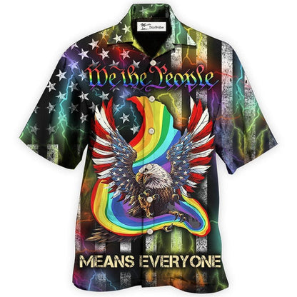 Hawaiian Shirt / Adults / S LGBT Eagle We The People Style - Hawaiian Shirt 