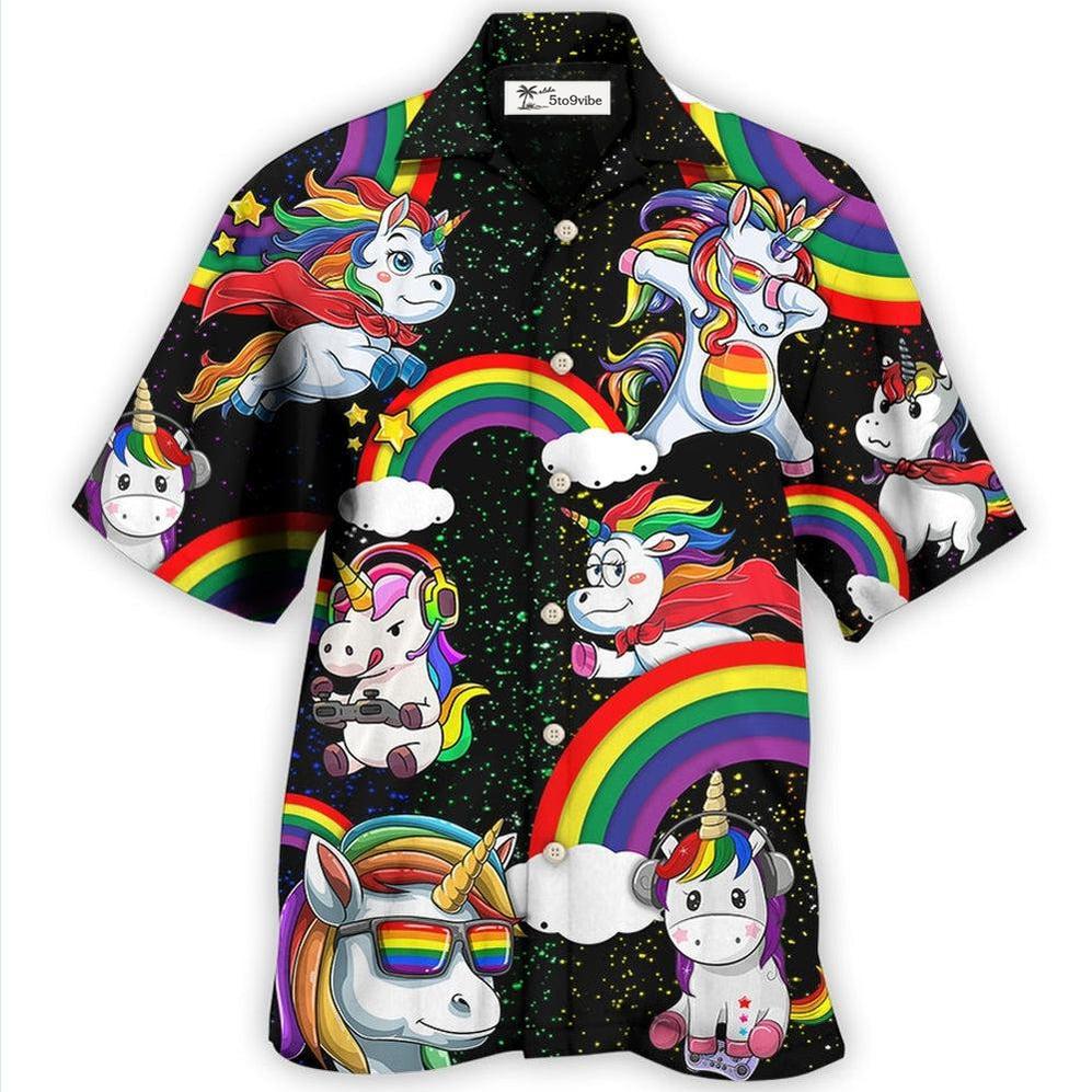 Hawaiian Shirt / Adults / S LGBT Unicorn Funny Style - Hawaiian Shirt 