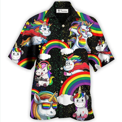 Hawaiian Shirt / Adults / S LGBT Unicorn Funny Style - Hawaiian Shirt 