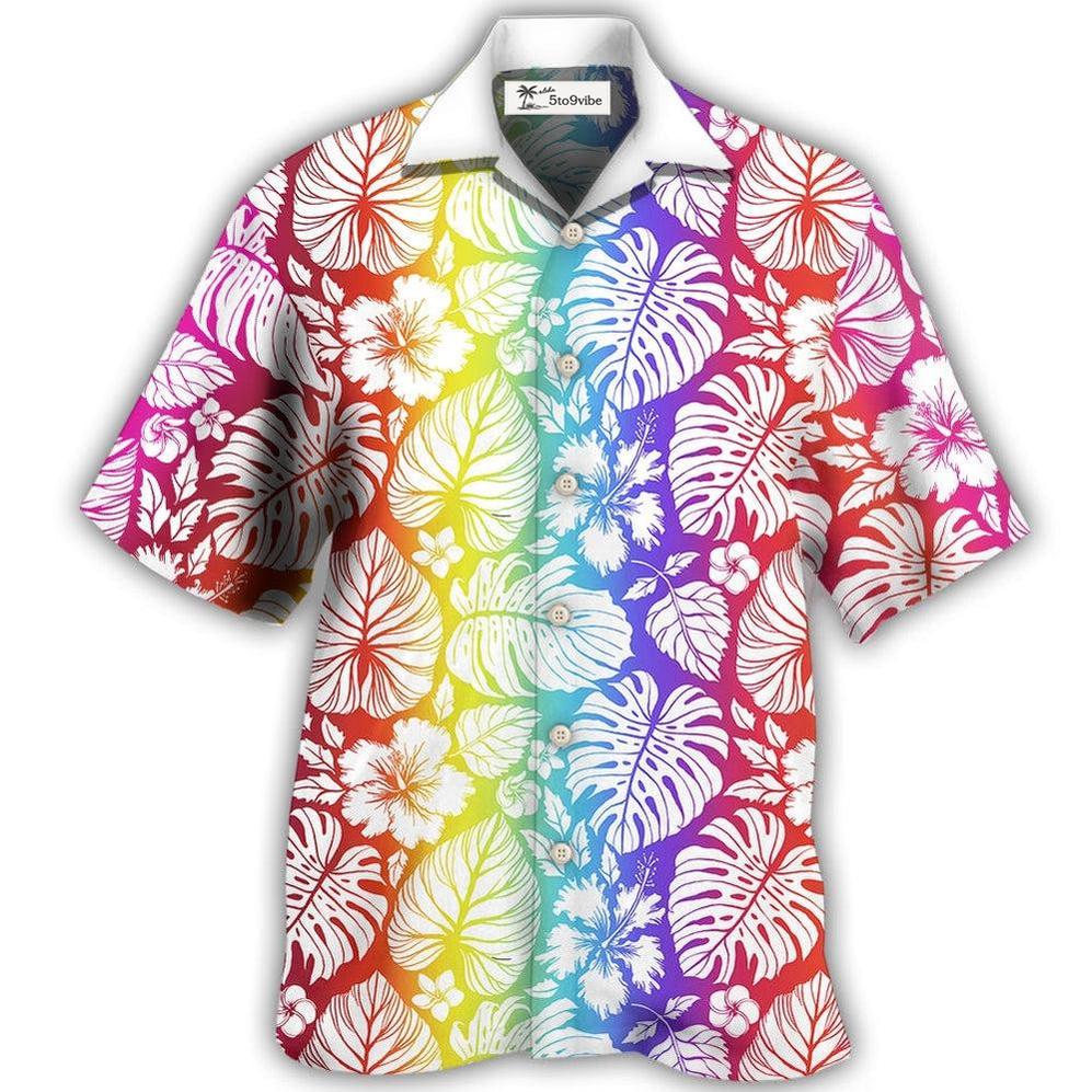 Hawaiian Shirt / Adults / S LGBT Tropical Leaf - Hawaiian Shirt 