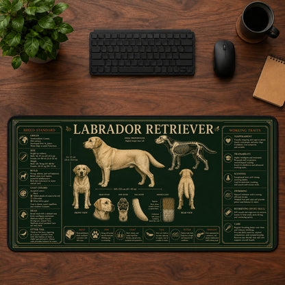 Labrador Retriever Desk Mat Mouse Pad | 5To9Vibe