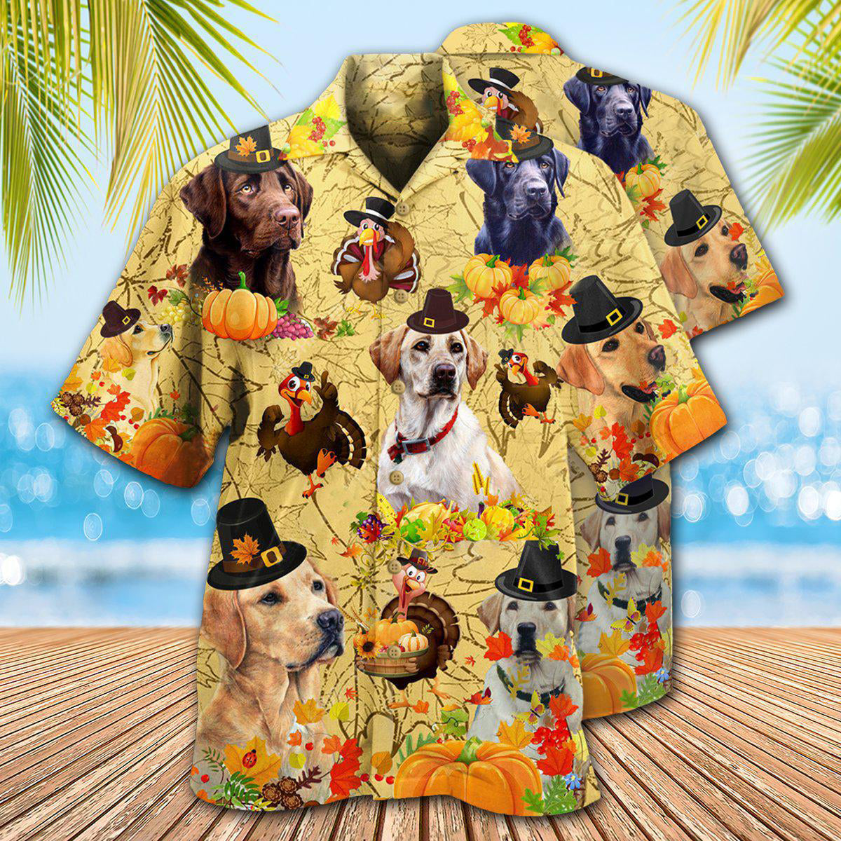 Labrador Retriever Dog Thanksgiving - Hawaiian Shirt 