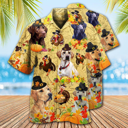 Labrador Retriever Dog Thanksgiving - Hawaiian Shirt 