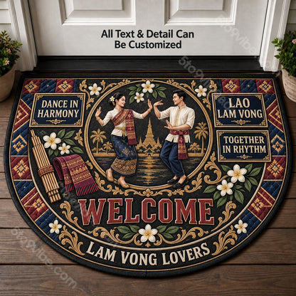 Lao Lam Vong Personalized Half Round Mat | 5To9Vibe