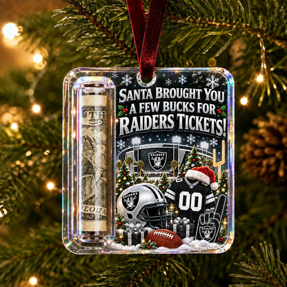 All Football Teams Christmas Money Holder Glass Ornament - 5to9vibe