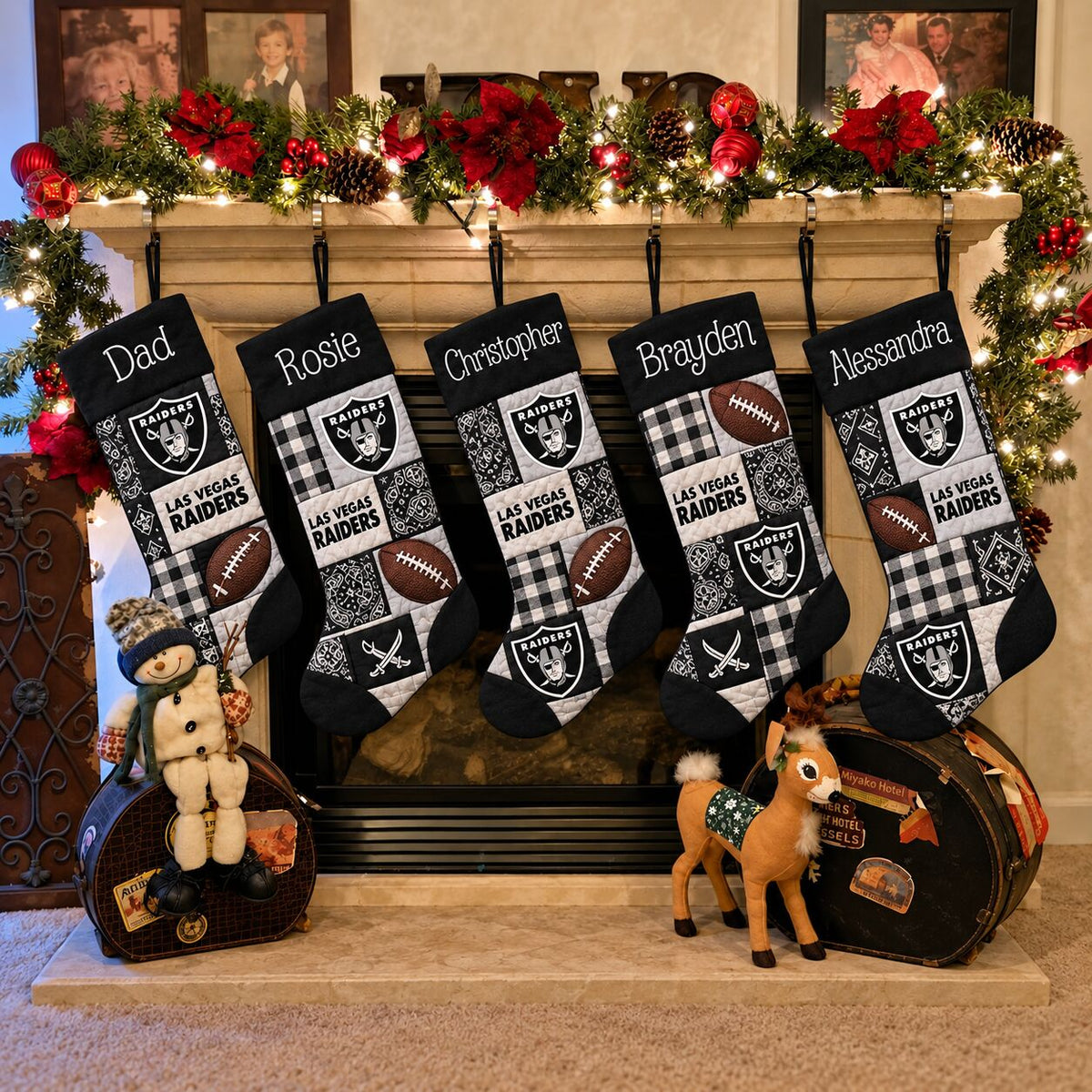 All Football Teams Team-Inspired Holiday Christmas Stocking for Football Fans - 5To9Vibe