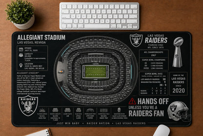 All Football Stadium Schematic Desk Mat Mouse Pad Plus Size - 5to9vibe