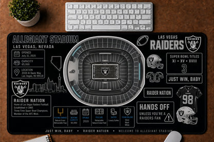 All Football Stadium Infographic Desk Mat Mouse Pad Plus Size Trending - 5to9vibe