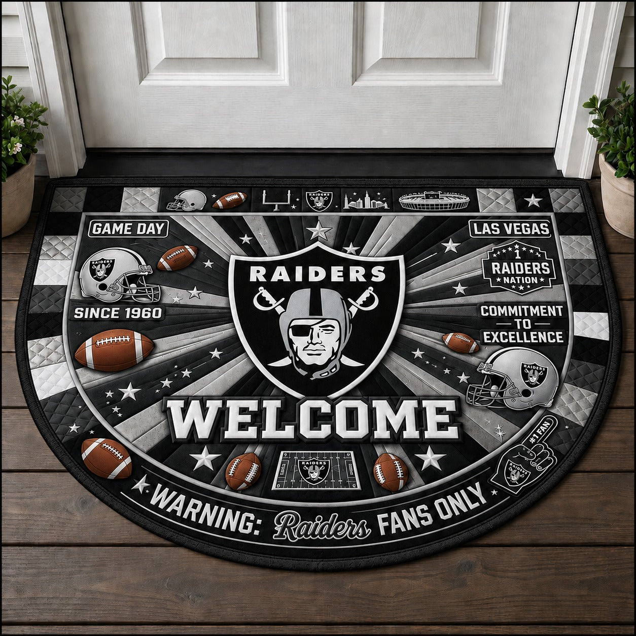 Football All Teams Custom Premium Welcome Mat – Personalized Doormat