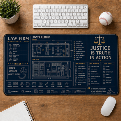 U.S. Air Force Blueprint Large Desk Mat - Fighter Jet Anatomy Plus Size Mouse Pad - 5to9vibe