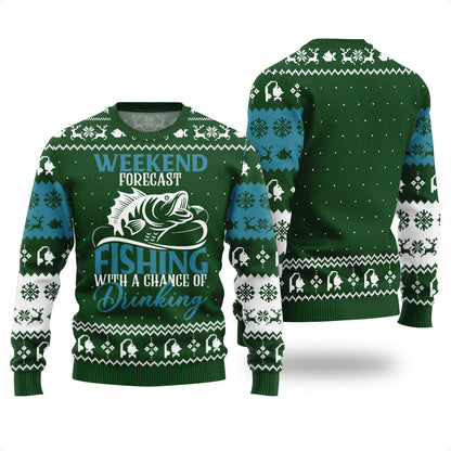 Legendary Big Catch Fishing Ugly Christmas Sweater