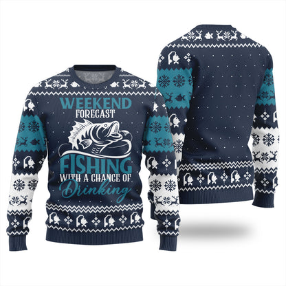 Legendary Big Catch Fishing Ugly Christmas Sweater