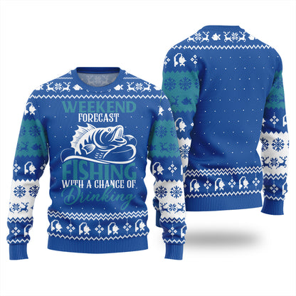 Legendary Big Catch Fishing Ugly Christmas Sweater
