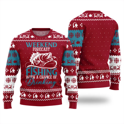 Legendary Big Catch Fishing Ugly Christmas Sweater