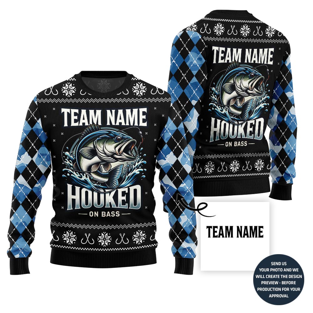Legendary Fishing Team Custom Ugly Christmas Sweater