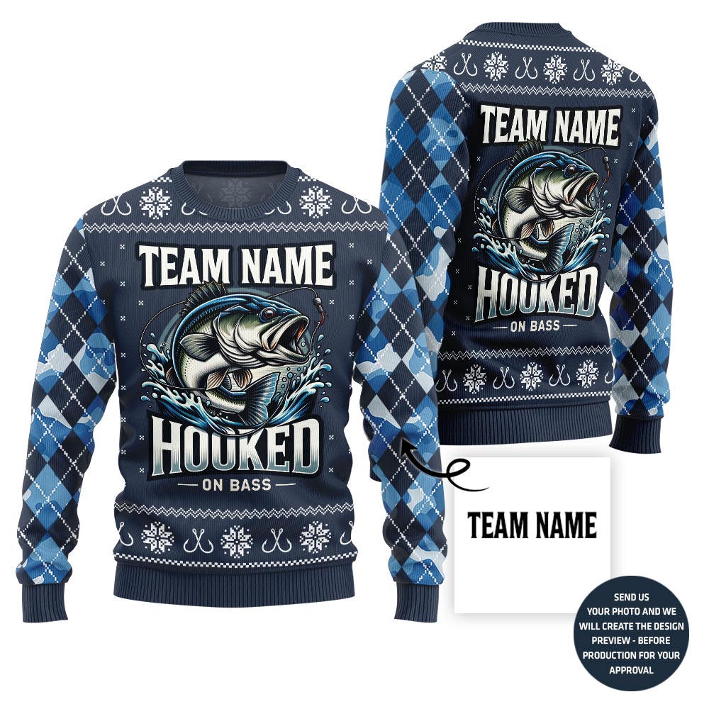 Legendary Fishing Team Custom Ugly Christmas Sweater