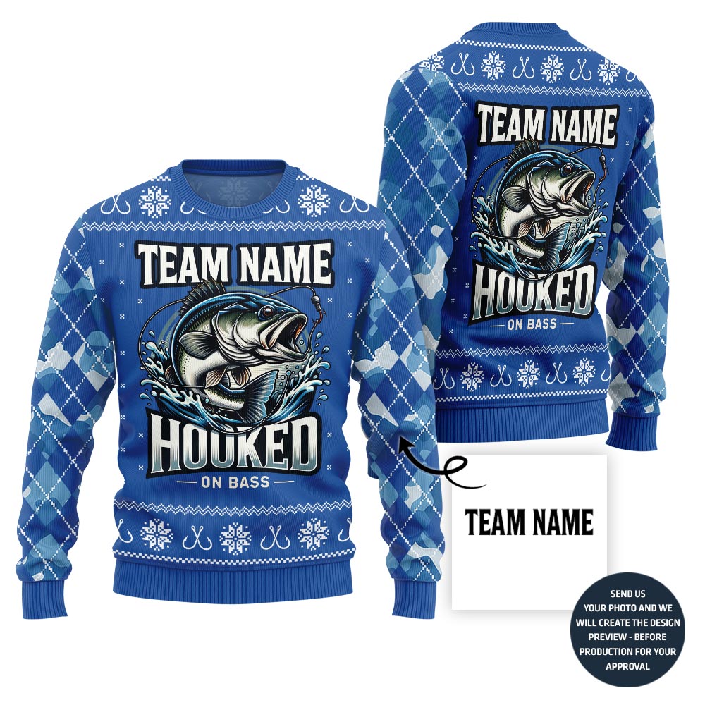 Legendary Fishing Team Custom Ugly Christmas Sweater