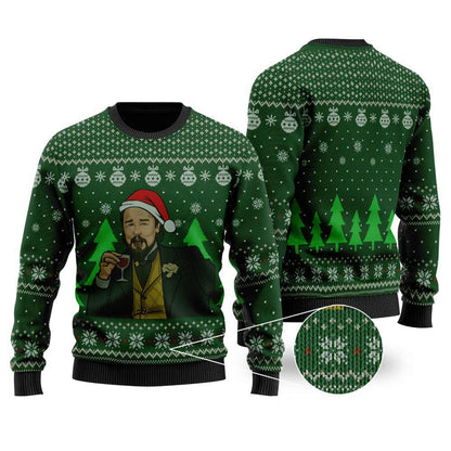 Leo Funny Christmas Sweater | Men Women Ugly Christmas Sweatshirt - Funny Ugly Christmas Sweater