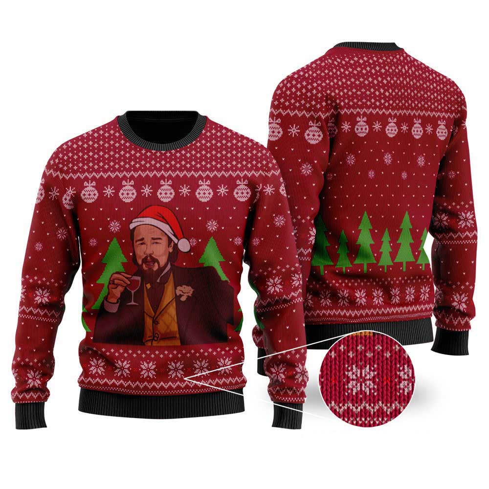 Leo Funny Christmas Sweater | Men Women Ugly Christmas Sweatshirt - Funny Ugly Christmas Sweater