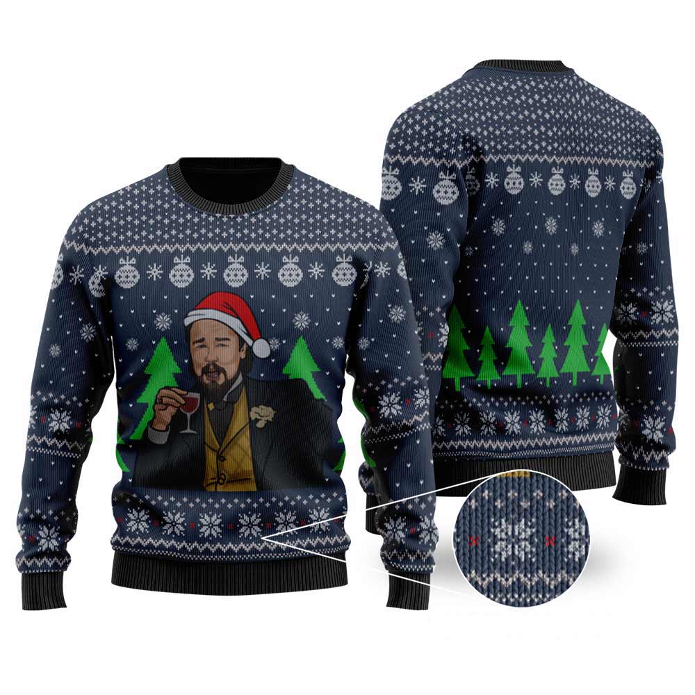 Leo Funny Christmas Sweater | Men Women Ugly Christmas Sweatshirt - Funny Ugly Christmas Sweater
