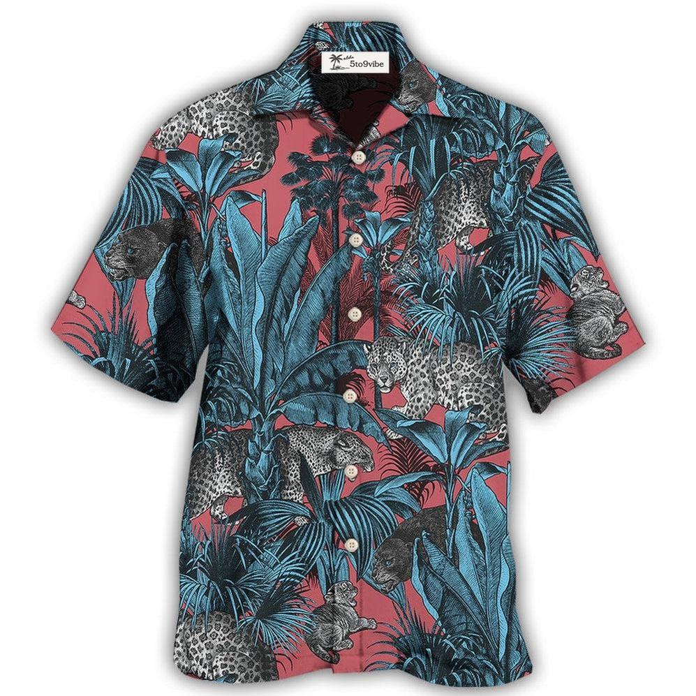 Hawaiian Shirt / Adults / S Leopard Always Make Me Feel Happy- Hawaiian Shirt 