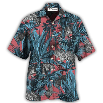 Hawaiian Shirt / Adults / S Leopard Always Make Me Feel Happy- Hawaiian Shirt 