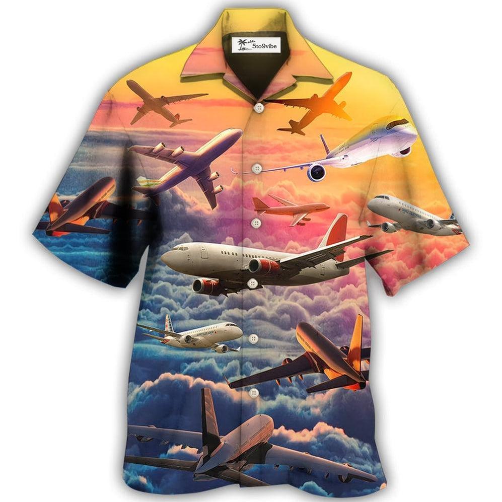 Airplane Let Your Dreams Take Flight Style - Hawaiian Shirt 