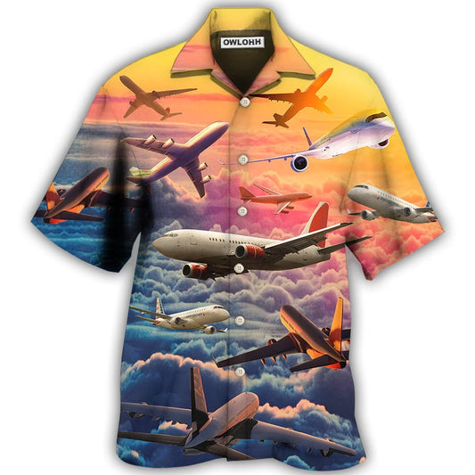 Airplane Let Your Dreams Take Flight Style - Hawaiian Shirt 