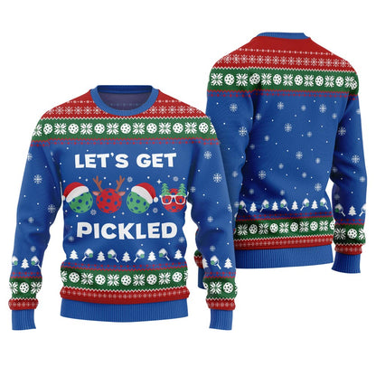Lets Get Pickled Funny Ugly Christmas Sweater