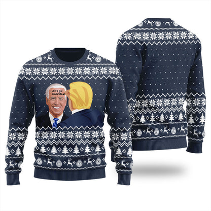 Lets Go Brandon Men's Ugly Christmas Sweater