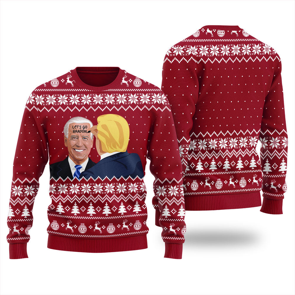 Lets Go Brandon Men's Ugly Christmas Sweater