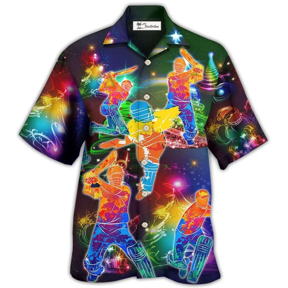 Hawaiian Shirt / Adults / S Christmas Life Is Better With Cricket Merry Christmas Blink Blink - Hawaiian Shirt 