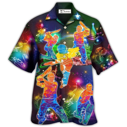 Hawaiian Shirt / Adults / S Christmas Life Is Better With Cricket Merry Christmas Blink Blink - Hawaiian Shirt 