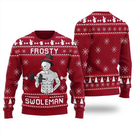 Lifting Swoleman Frosty Ugly Sweater For Men