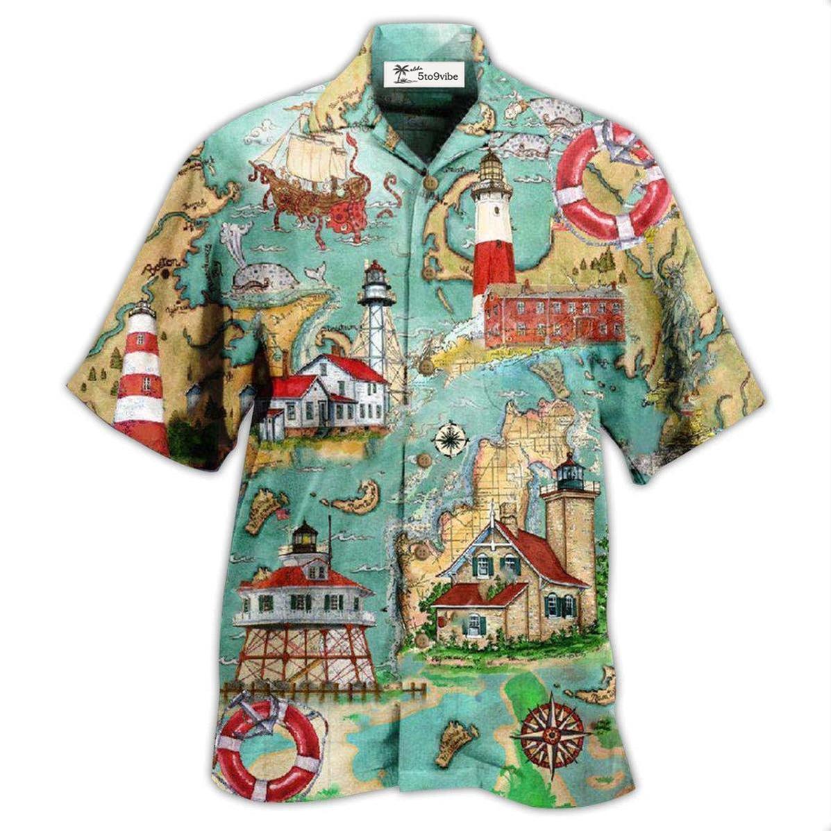 Hawaiian Shirt / Adults / S Lighthouse Guide Me Around The World - Hawaiian Shirt 