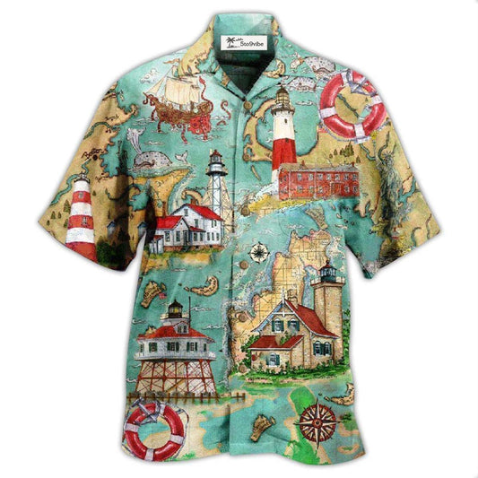 Hawaiian Shirt / Adults / S Lighthouse Guide Me Around The World - Hawaiian Shirt 