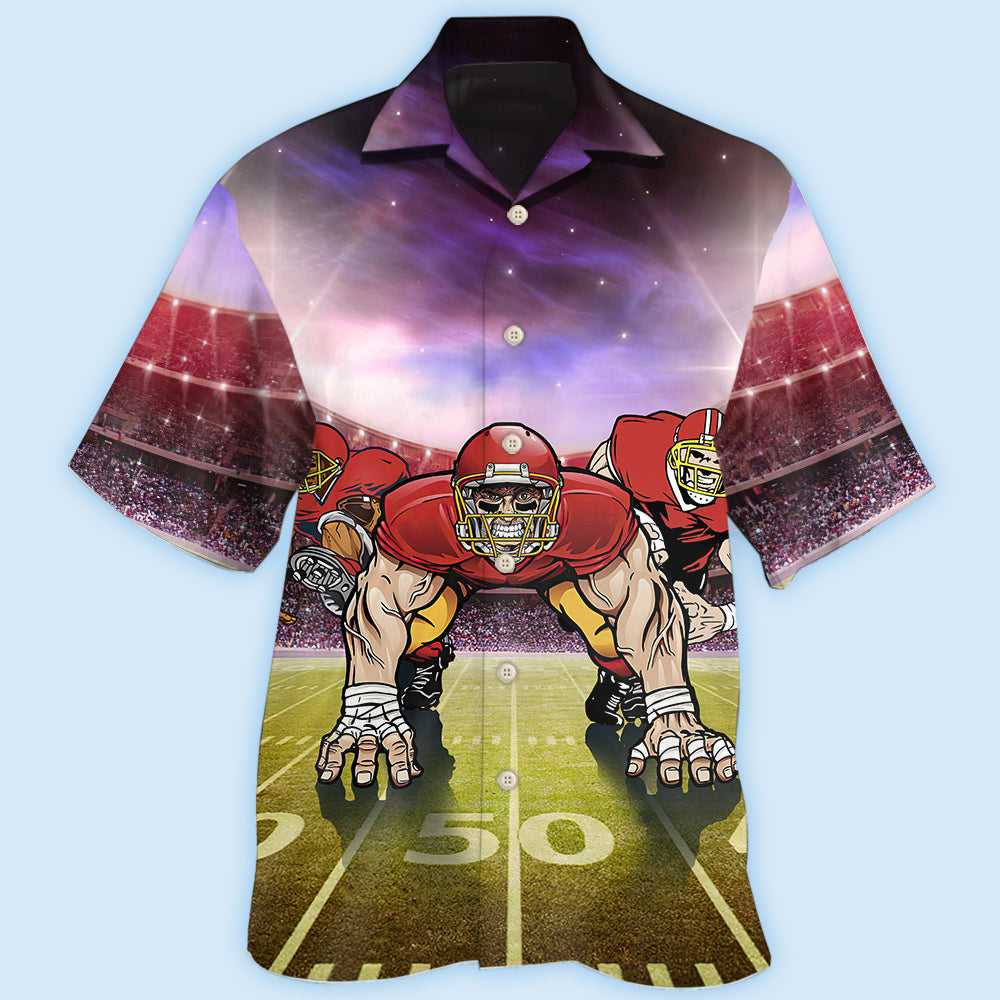 American Football Mysterious Sky Cool Style - Hawaiian Shirt 