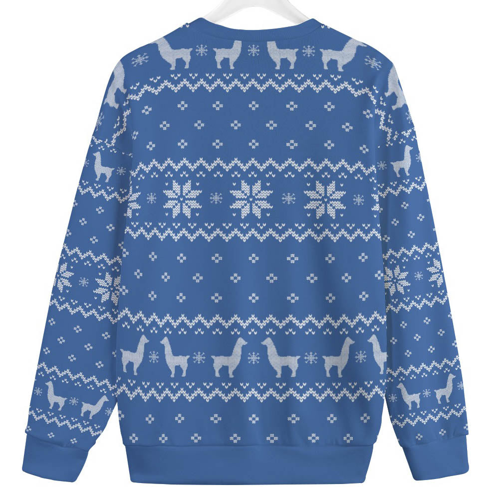 Llama Mens Plus Size Ugly Christmas Sweater