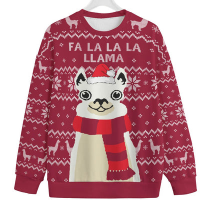 Llama Mens Plus Size Ugly Christmas Sweater