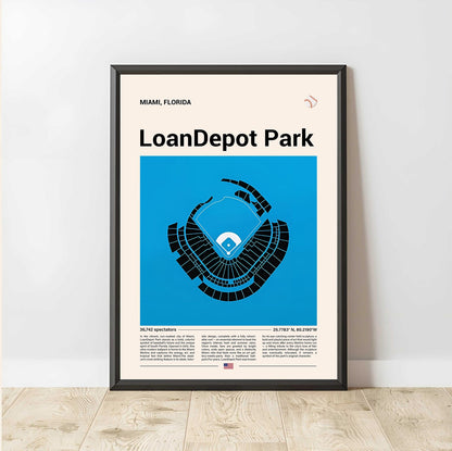 Baseball Stadium Seating Diagram - Vertical Poster - 5to9vibe