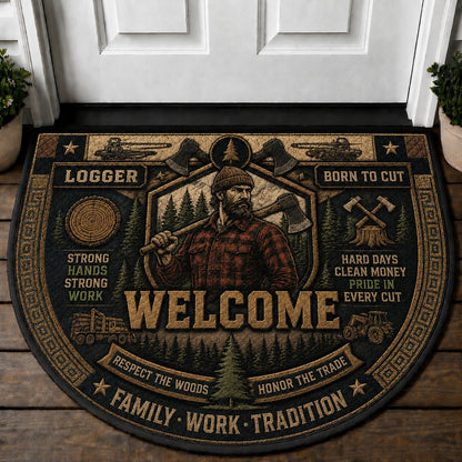 US Military Pride Quilted Print Premium Welcome Mat – Personalized Doormat